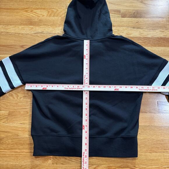 Boston Bruins Womens Oversized Hoodie Size Medium Black Script Fanatics NEW - Picture 4 of 4